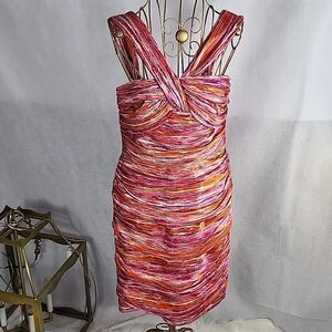 Carmen Marc Valvo Dress Size 6 100% Silk